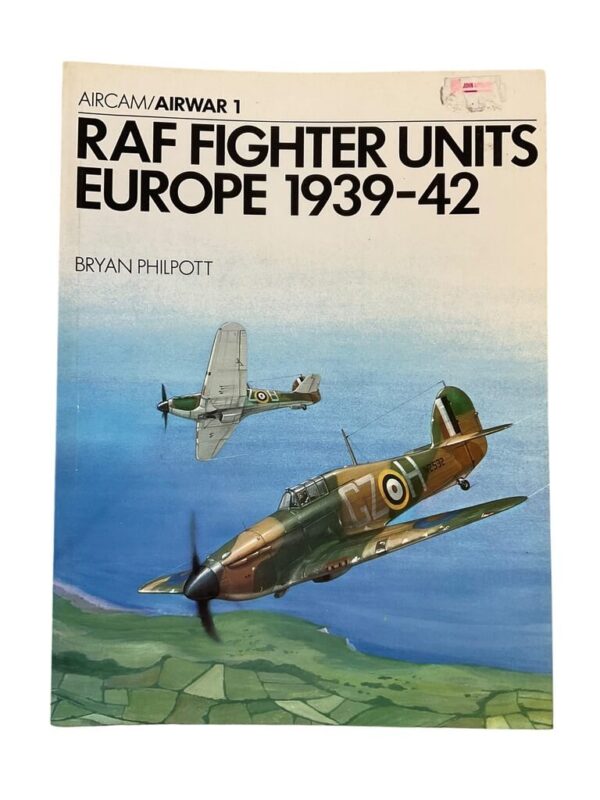 WW2 British RAF Fighter Units Europe 1939 to 42 Aircam Airwar No 1 Used Softcover Reference Book