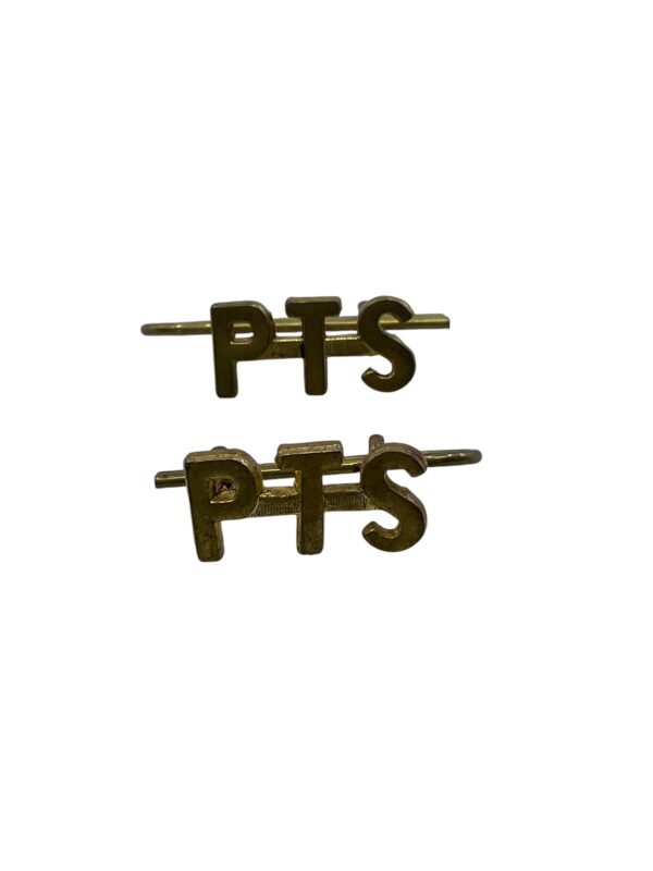 Canadian Forces Physical Training Staff PTS Brass Shoulder Titles Insignia Pair