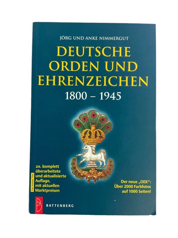 German Orders and Medals Price Guide 1800-1945 GERMAN TEXT Used Softcover Reference Book