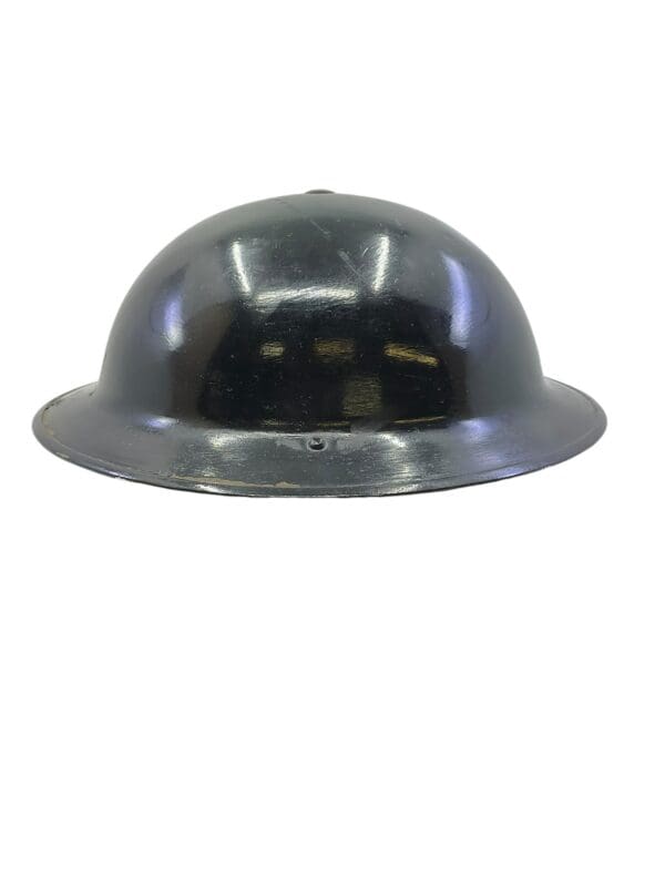 WW2 Canadian Steel Helmet CLC 1942 Dated Size 7 1/8 Black Overpainted - Image 3