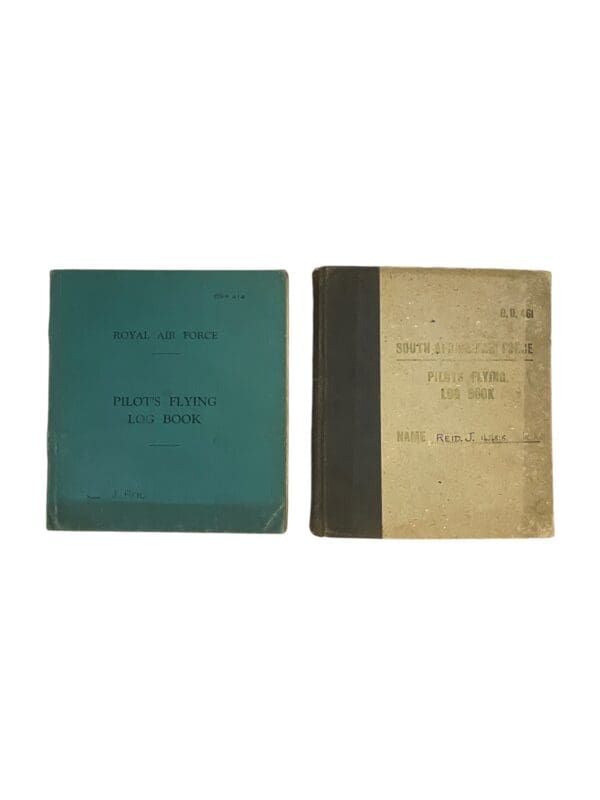 WW2 British RAF Hurricane Fighter Pilot Instructor 288 Squadron Log Book Group X 2