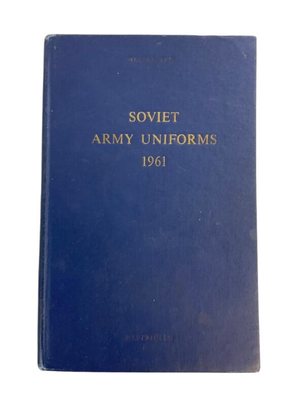 Soviet Army Uniforms 1961 Used Hardcover Reference Book