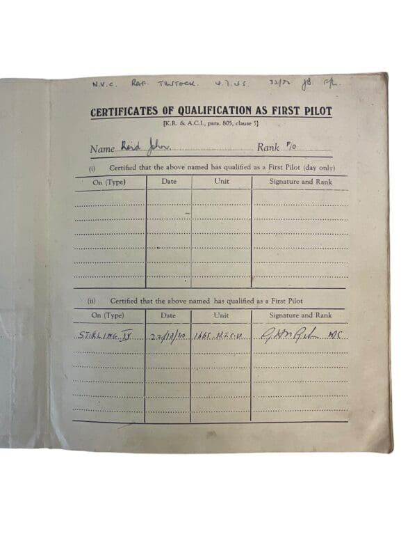 WW2 British RAF Hurricane Fighter Pilot Instructor 288 Squadron Log Book Group X 2 - Image 23