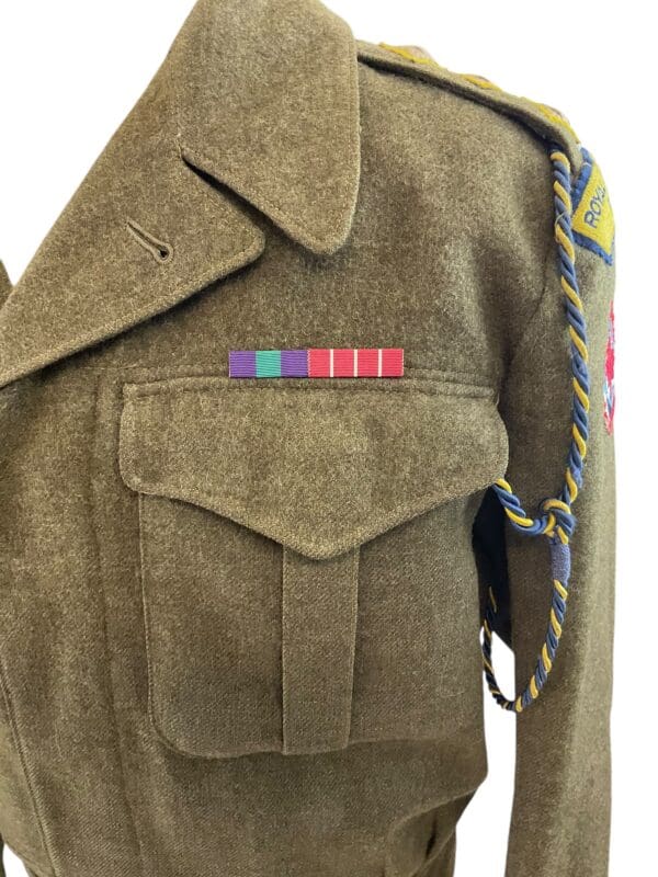 Canadian Army Korean War RCAPC Officers Battle Dress Jacket with Lanyard Dated 1952 - Image 7