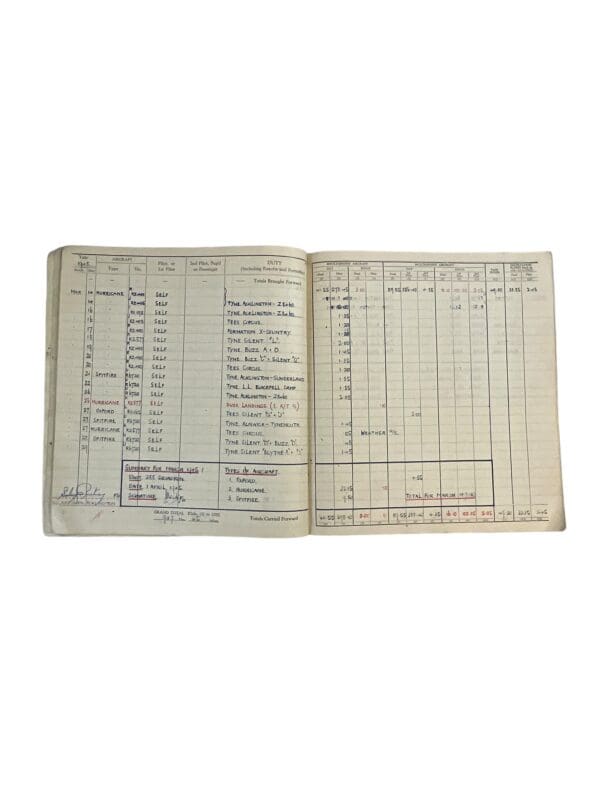 WW2 British RAF Hurricane Fighter Pilot Instructor 288 Squadron Log Book Group X 2 - Image 5