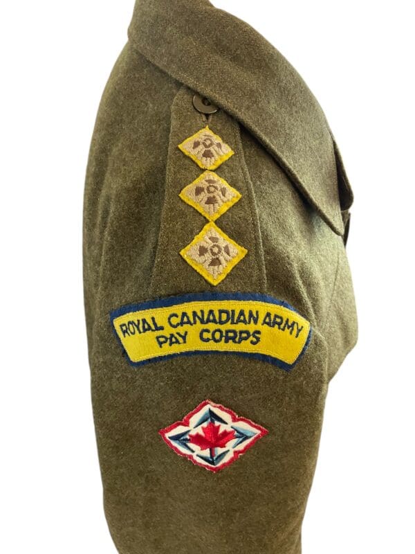 Canadian Army Korean War RCAPC Officers Battle Dress Jacket with Lanyard Dated 1952 - Image 5