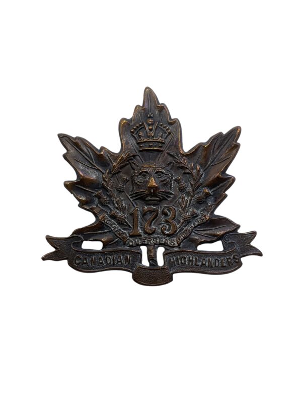 WW1 Canadian CEF 173rd Battalion Cap Badge