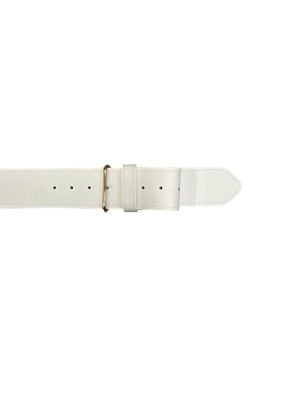 Canadian Forces White Leather Dress Belt Size Medium Unissued - Image 3