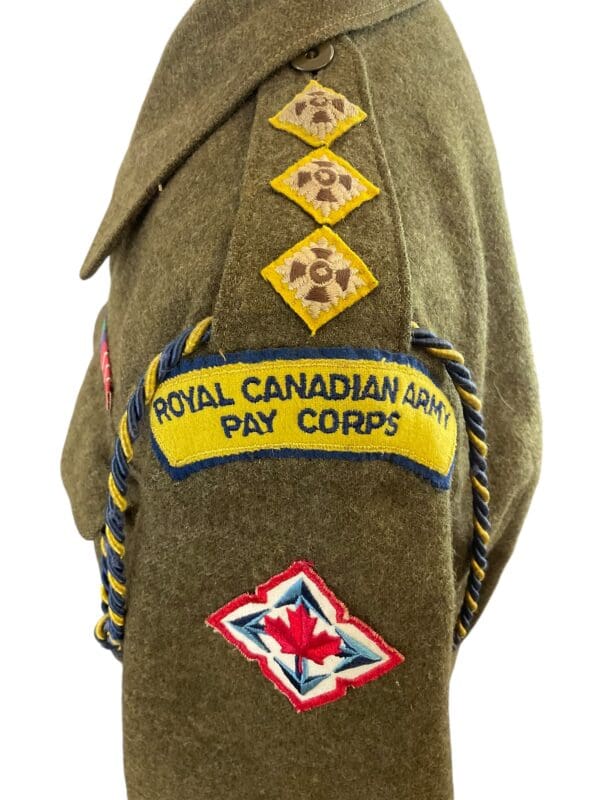 Canadian Army Korean War RCAPC Officers Battle Dress Jacket with Lanyard Dated 1952 - Image 4