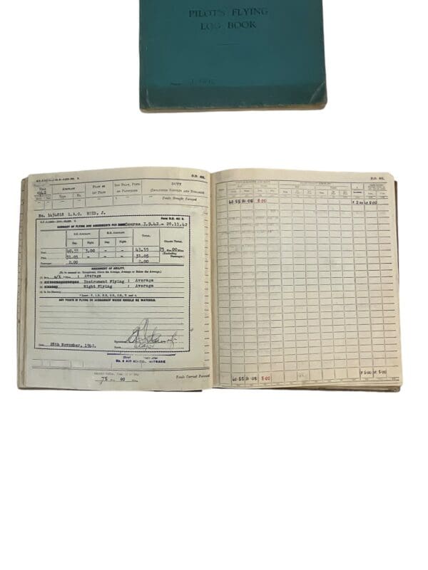 WW2 British RAF Hurricane Fighter Pilot Instructor 288 Squadron Log Book Group X 2 - Image 17