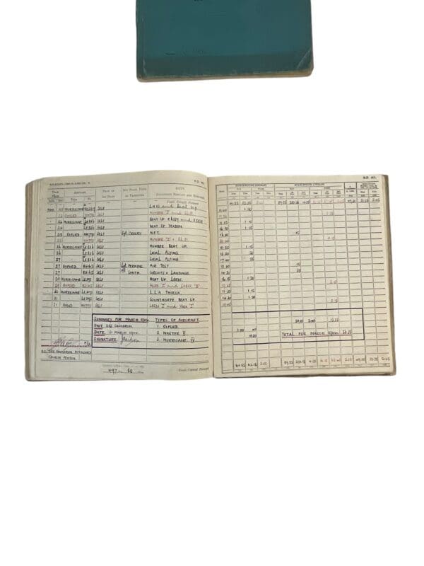 WW2 British RAF Hurricane Fighter Pilot Instructor 288 Squadron Log Book Group X 2 - Image 21