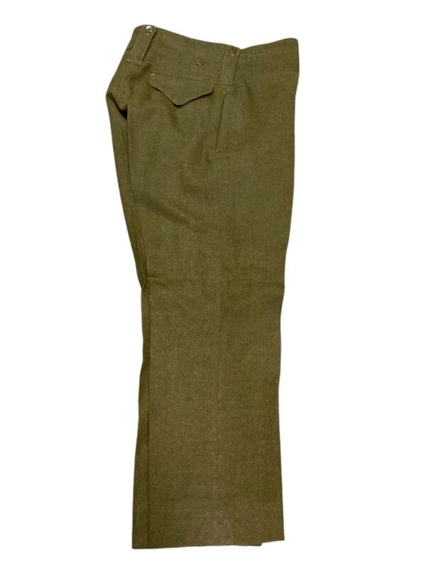 Canadian Army Korean War Battle Dress Trousers Pants Dated 1951 Size 8 - Image 2