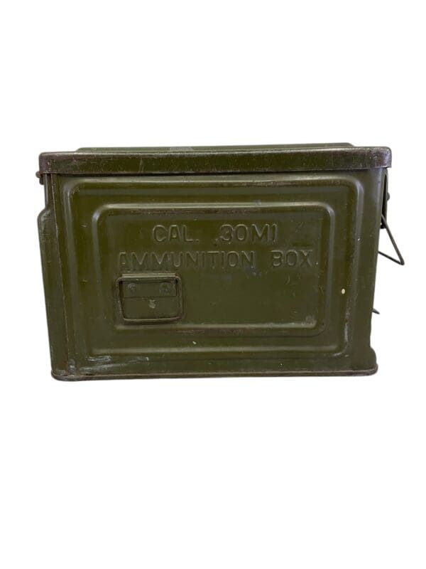 WW2 US Army .30cal Steel Ammunition Box Marked Reeves