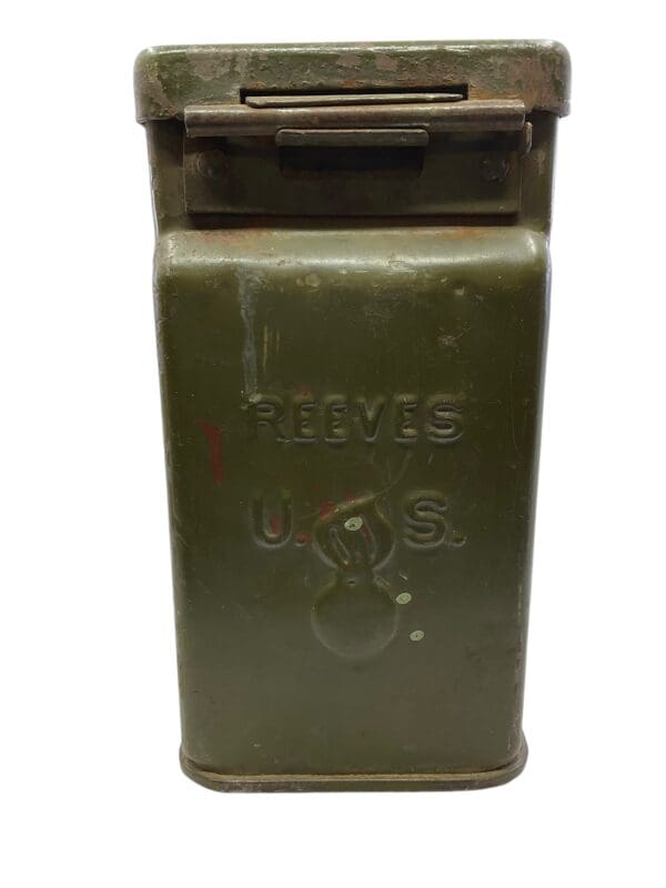 WW2 US Army .30cal Steel Ammunition Box Marked Reeves - Image 4