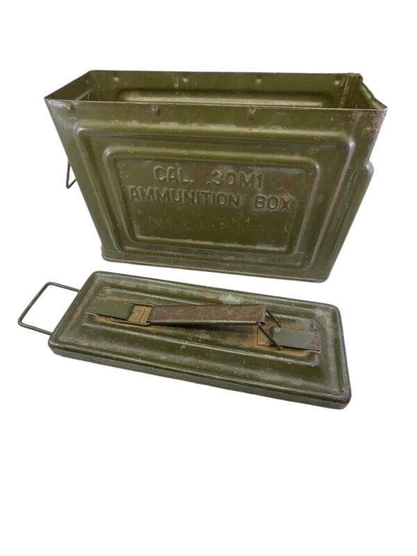 WW2 US Army .30cal Steel Ammunition Box Marked Reeves - Image 6