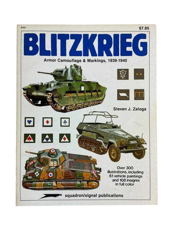 WW2 German Blitzkrieg Amor Camouflage and Markings Squadron Signal Used Softcover Reference Book