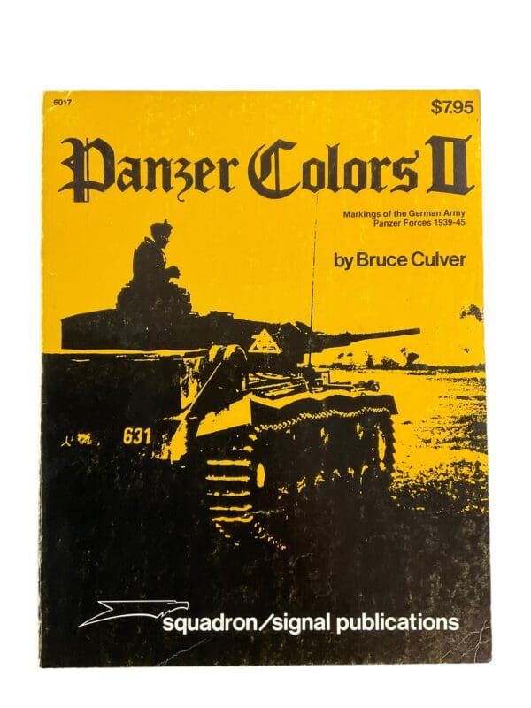 WW2 German Panzer Colors 2 Markings of the German Army Panzer Forces Squadron Signal Used Softcover Reference Book