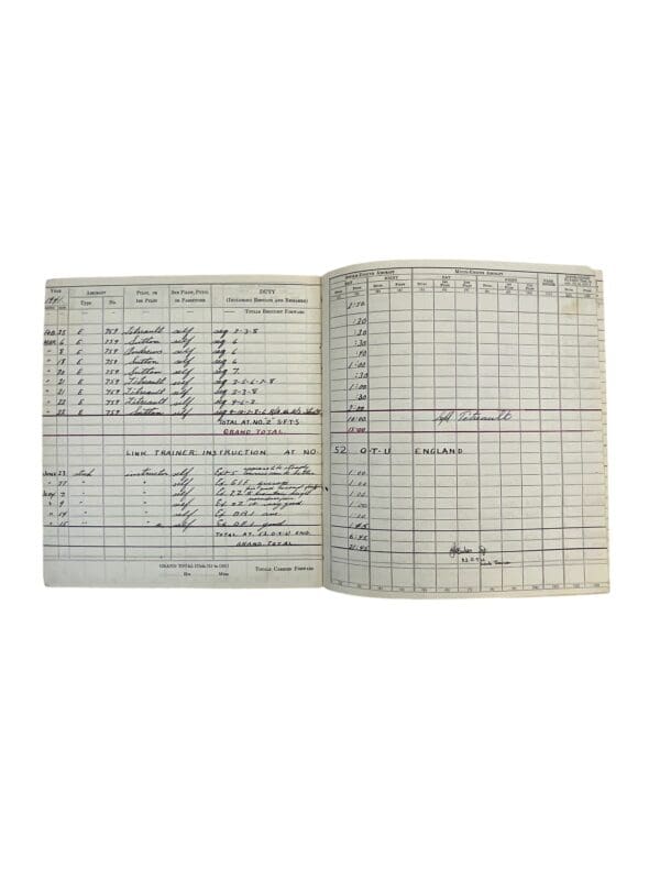 WW2 Canadian RCAF Hurricane POW Log Book Grouping 33 Squadron - Image 6