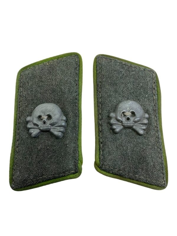 WW2 German Army Heer Panzergrenadier Assault Gun Stug Wrap Collar Tabs – Panzer Skulls RARE