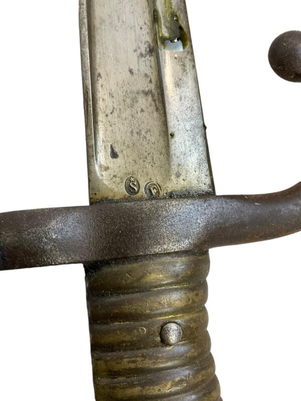 French M1866 Chassepot Yataghan Bayonet & Scabbard Dated 1871 - Image 9