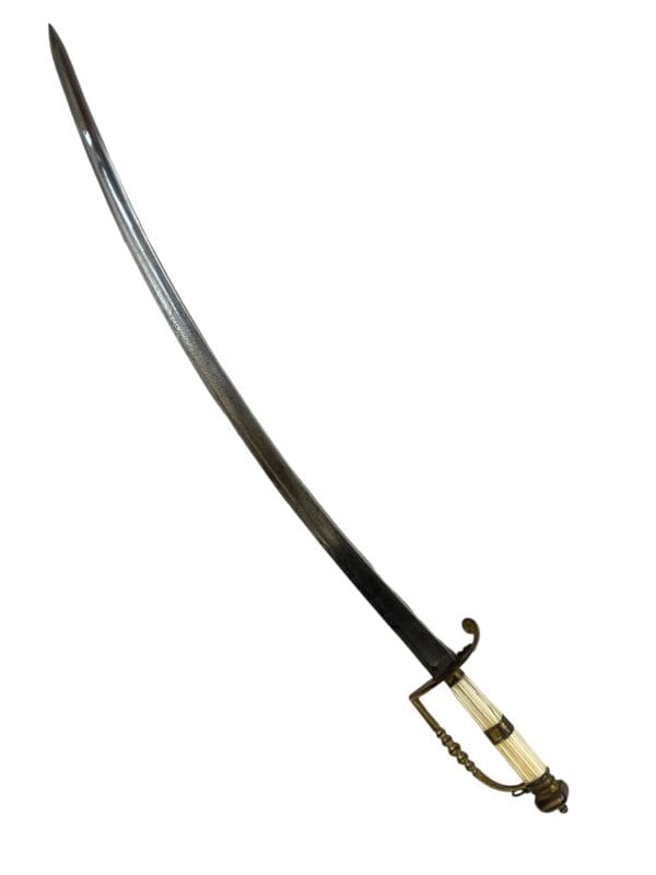 British 5 Ball Spadroon Infantry Officers Sword with Scabbard Prince of Wales - Image 6