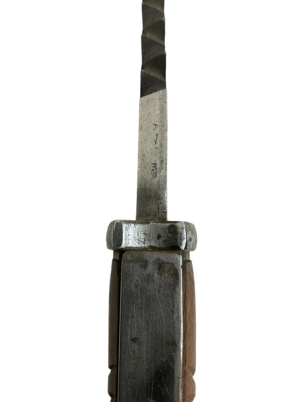 WW1 Imperial German Gew98 Bayonet Sawback Butcher 98/05 And Scabbard - Marked Durkopp - Image 8