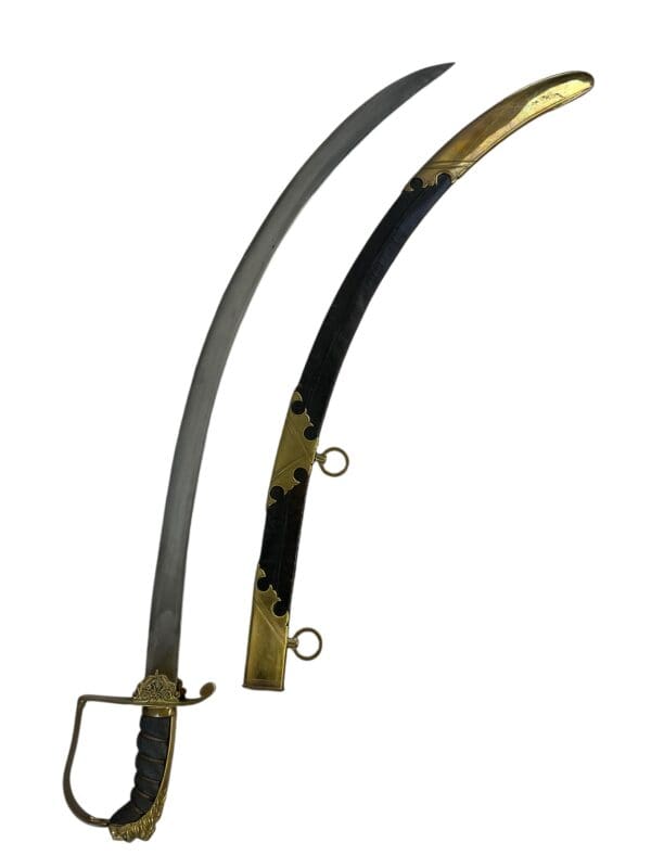 British 1803 Pattern Light Infantry Officers Sword with Scabbard - Image 2