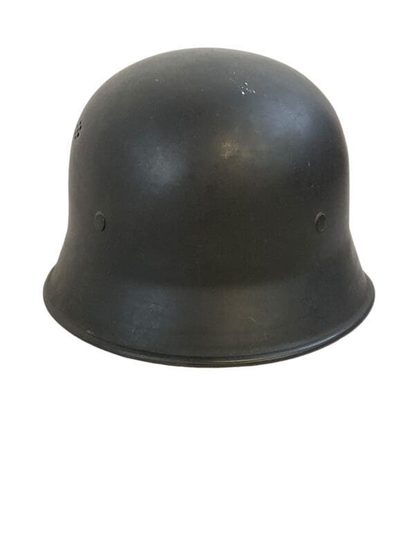 WW2 German Fire Police Feuerschutzpolizei Helmet Captured By US 8th Infantry Souvenir - Image 4