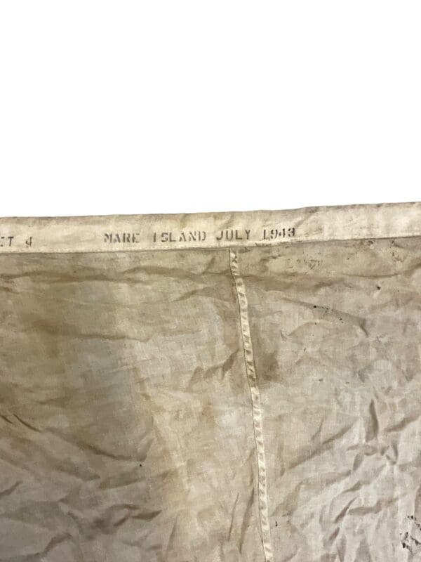 WW2 US Signalling Pennant Mare Island Dated July 1943 - Image 3