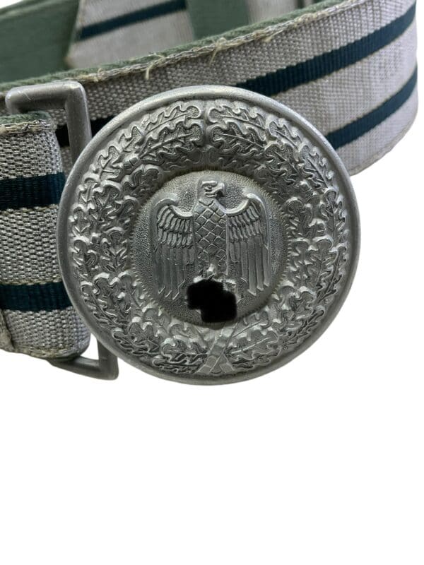 WW2 German Army Heer Officer Dress Belt And Aluminum Buckle - Image 3