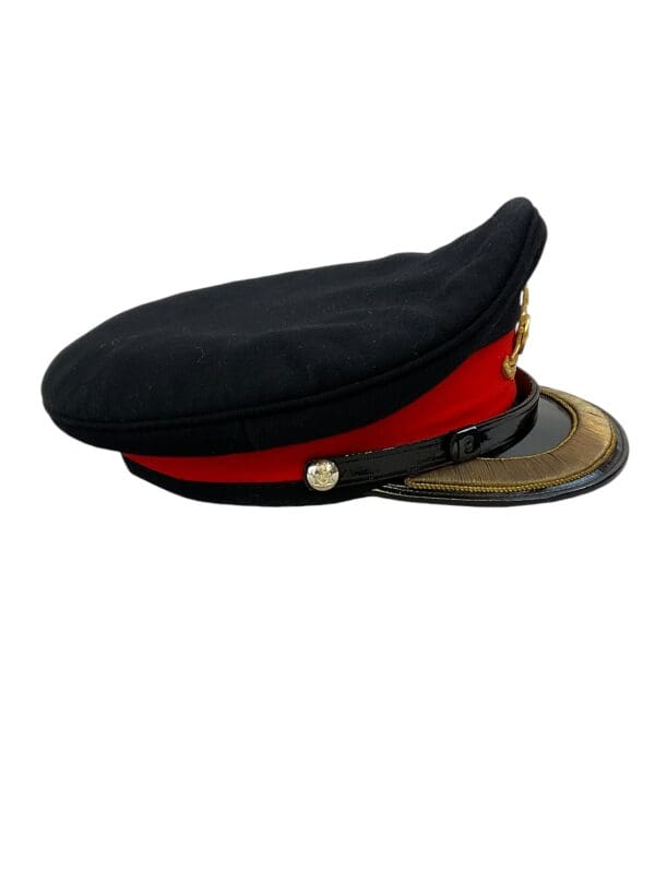 Canadian Forces RCA Artillery Officers Peak Cap Hat with Officers Cap Badge Size 7 1/8 - Image 6