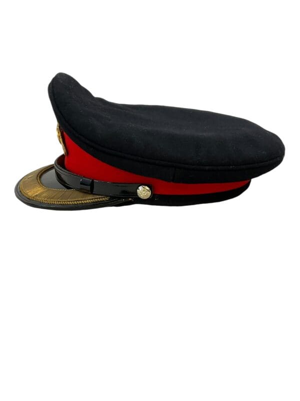 Canadian Forces RCA Artillery Officers Peak Cap Hat with Officers Cap Badge Size 7 1/8 - Image 4