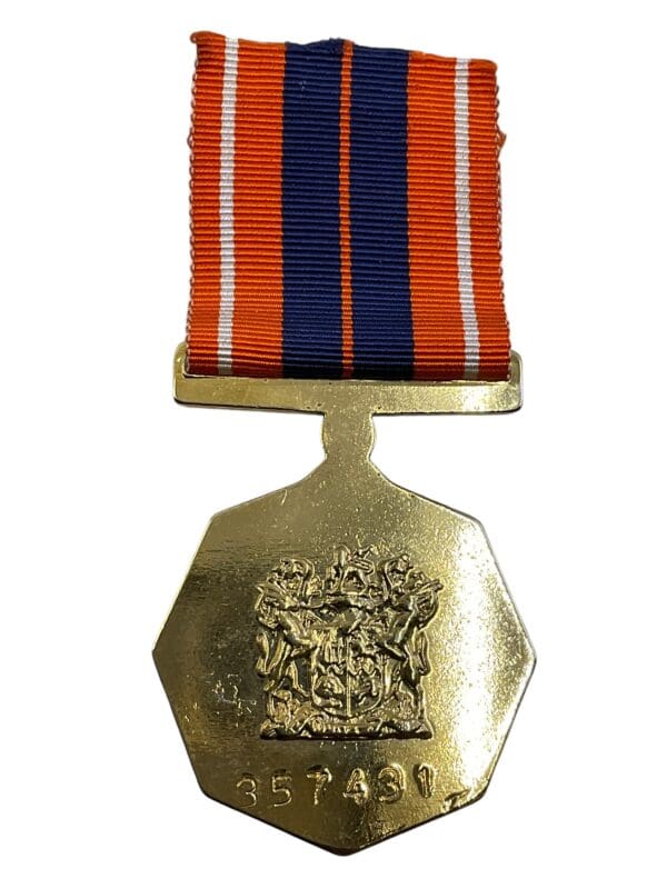 South African Defence Force SADF Pro Patria Medal Full Size Numbered - Image 2