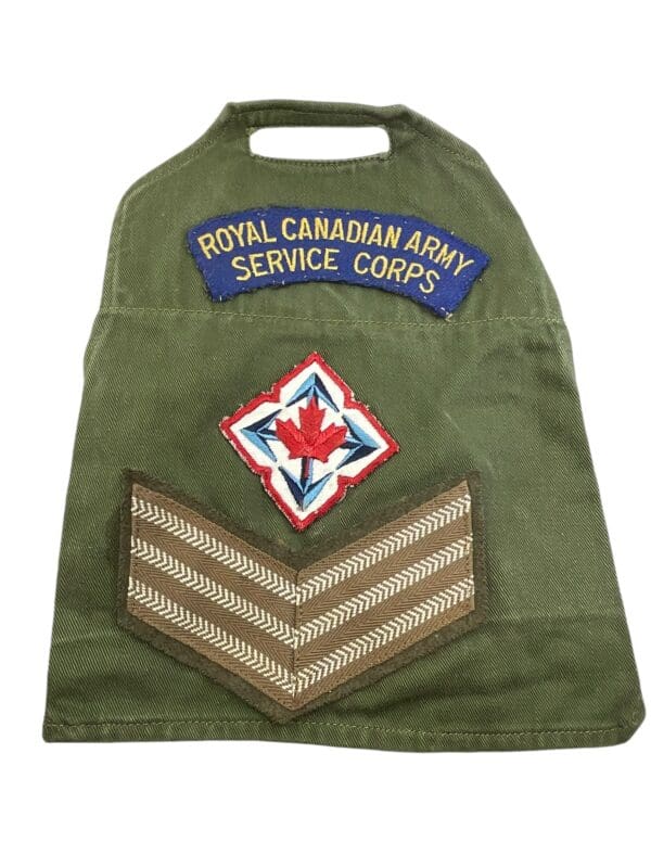 Canadian Forces RCASC Sergeant OD Green Brassard Dated 1962