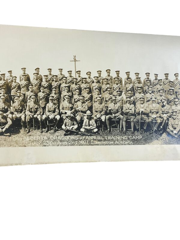 Canadian 19th Alberta Dragoons Camp Photo 1921 8 X 24 - Image 2