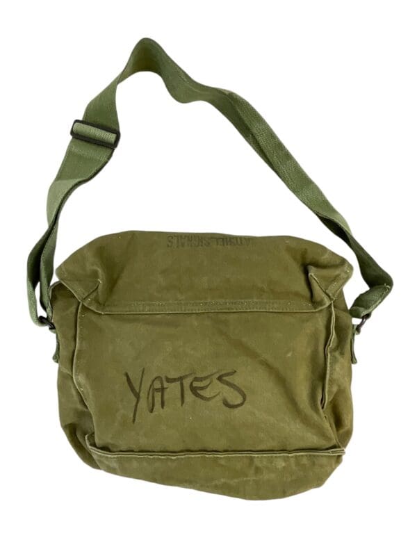 British Canadian Korean War OD Green Signals Satchel Bag - Image 2