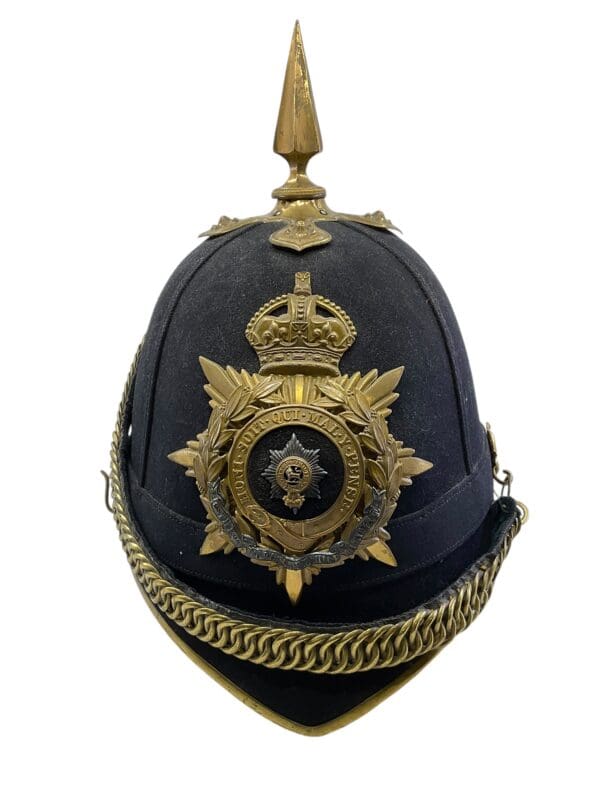 British Worcestershire Regiment Officers 1878 Home Service Helmet