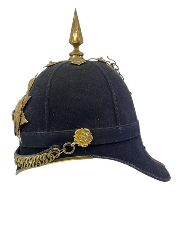 British Worcestershire Regiment Officers 1878 Home Service Helmet - Image 2