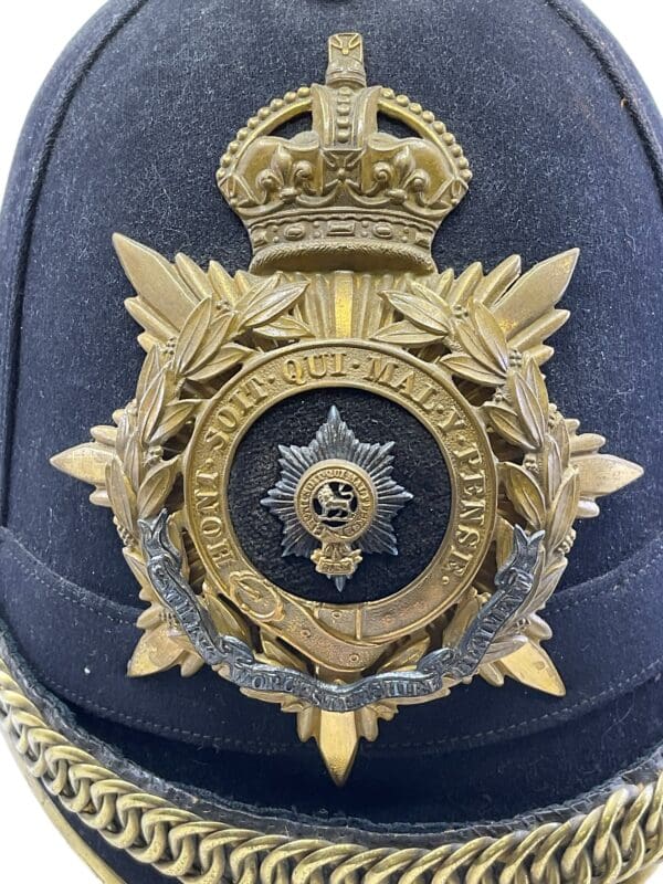 British Worcestershire Regiment Officers 1878 Home Service Helmet - Image 11