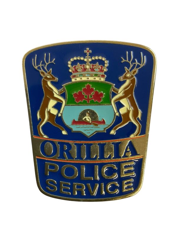 Canadian Orillia Ontario Police Service Cap Badge