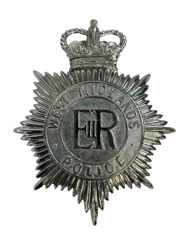 British West Midlands Police Helmet Plate