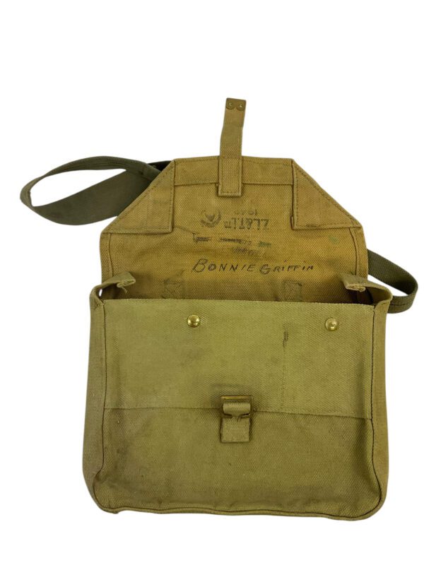 WW2 Canadian P37 Officers Satchel Dated 1942 - Image 2