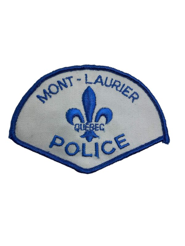 Canadian Mont-Laurier Quebec Blue Border Police Patch