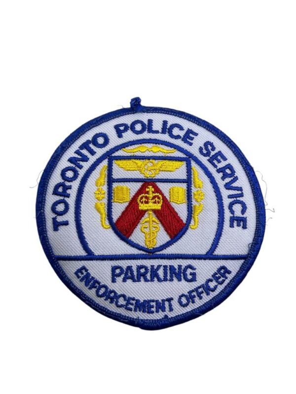 Canadian Toronto Ontario Parking Enforcement Officer Blue Border Police Patch