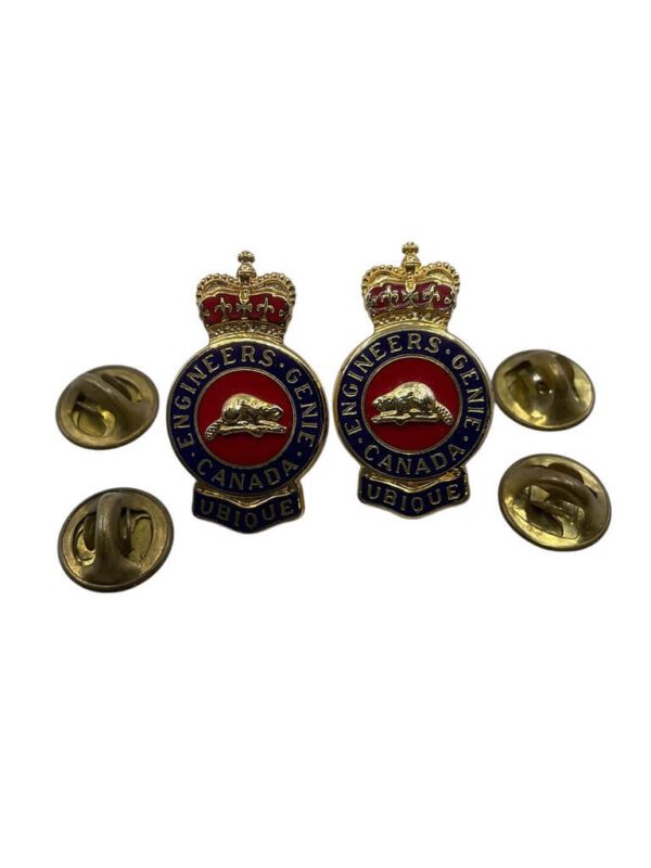 Canadian Forces Royal Canadian Engineers Collars Insignia Pair