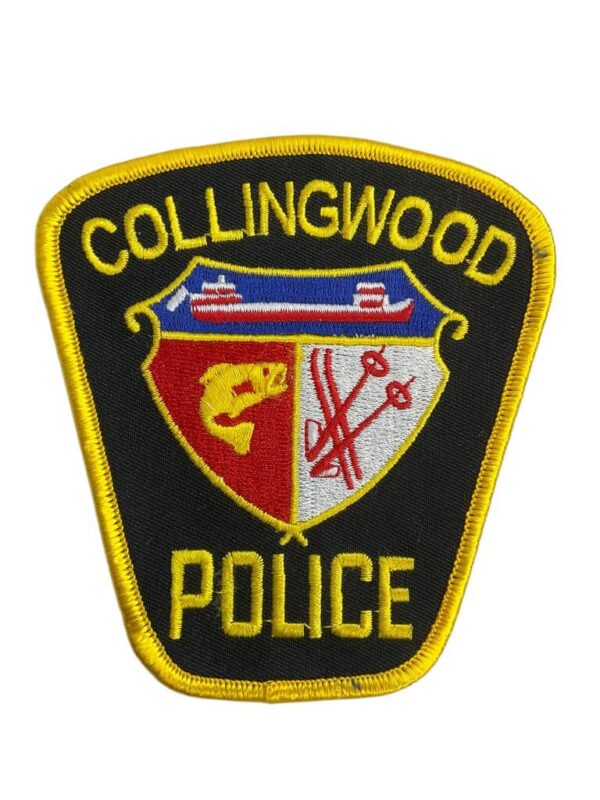 Canadian Collingwood Ontario Yellow Border Police Patch