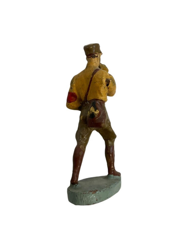 WW2 German Brownshirts SA Bandsman With Bugle Elastolin Toy Soldier - Image 3