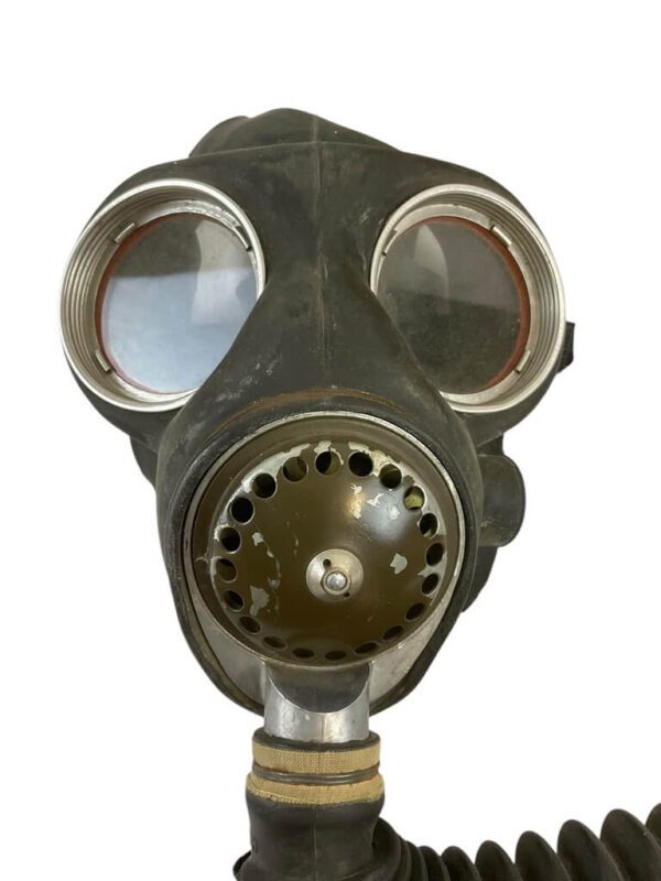 WW2 Canadian Home Front Civil Defence Respirator and Carrier Dated 1942 - Image 4