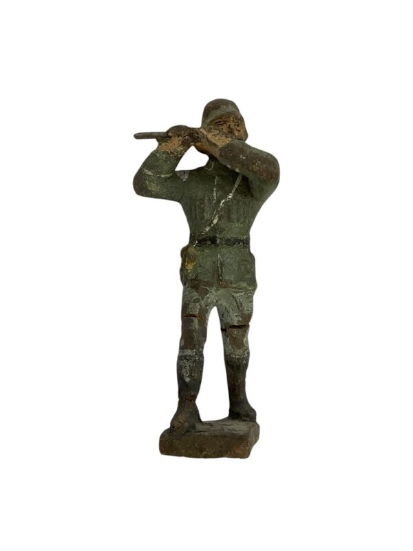 WW2 German Army Heer Bandsman With Flute Lineol Toy Soldier