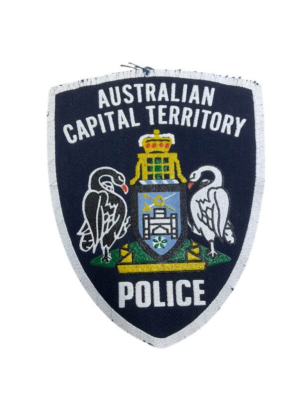 Australian Capital Territory White Border Police Patch